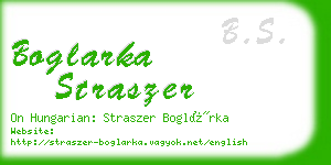 boglarka straszer business card